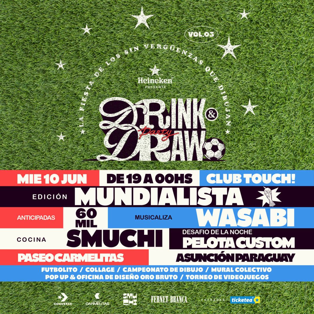 DRINK & DRAW PARTY - EDICIÓN MUNDIALISTA
