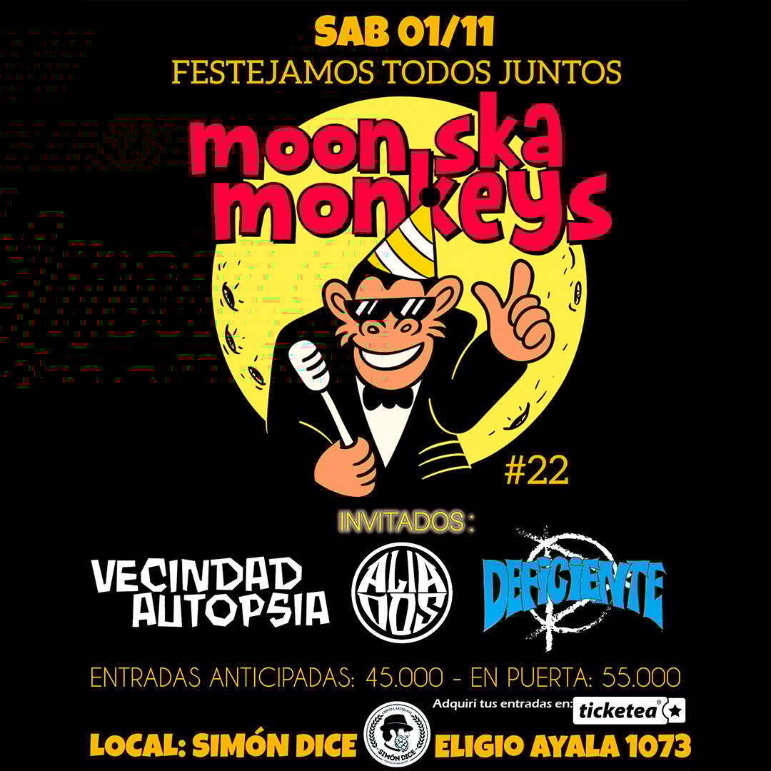 ANIVERSARIO #22 MOON SKA MONKEYS