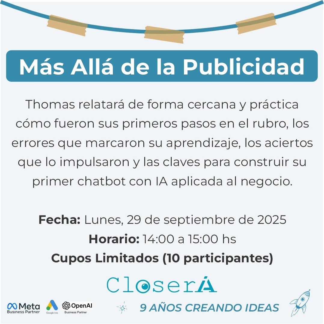 MAS ALLA DE LA PUBLICIDAD