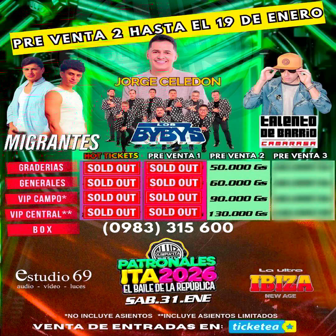 PATRONALES ITA 2026 - OLIMPIA DE ITA